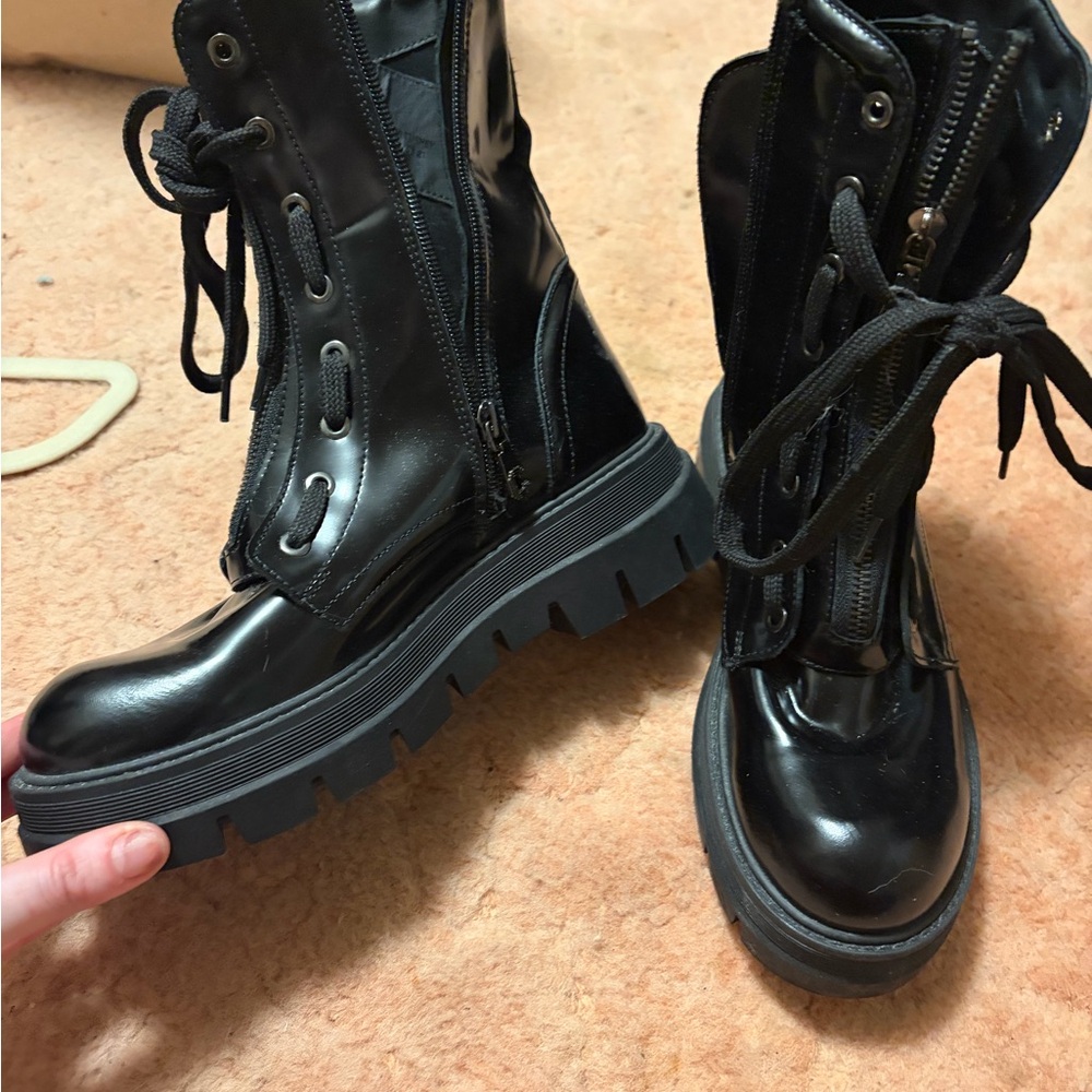 Carvela Black Women's Combat Boots